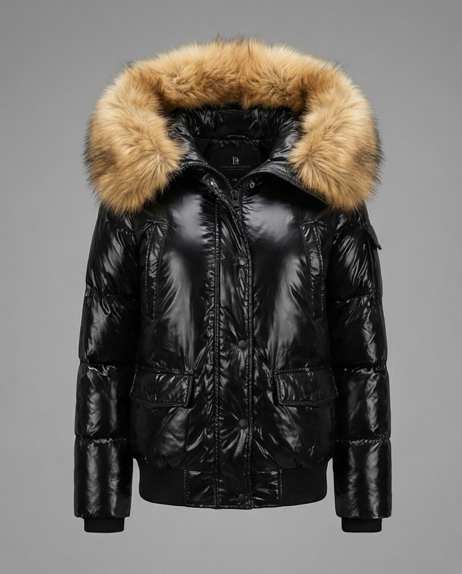 Doudoune WHITE GOOSE à Capuche Fourrure — Neuve — Taille L