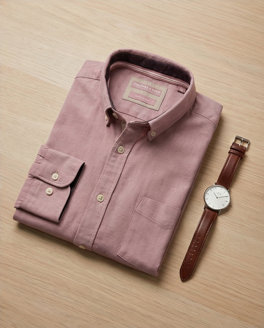 Chemise Colours & Sons Rose — Coton — Neuve — Taille XL