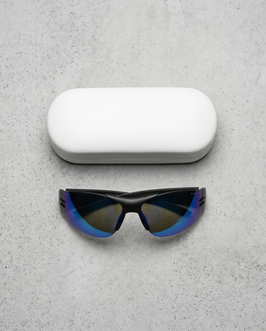 Lunettes de Soleil Sportives — Verres Bleus — Neuves