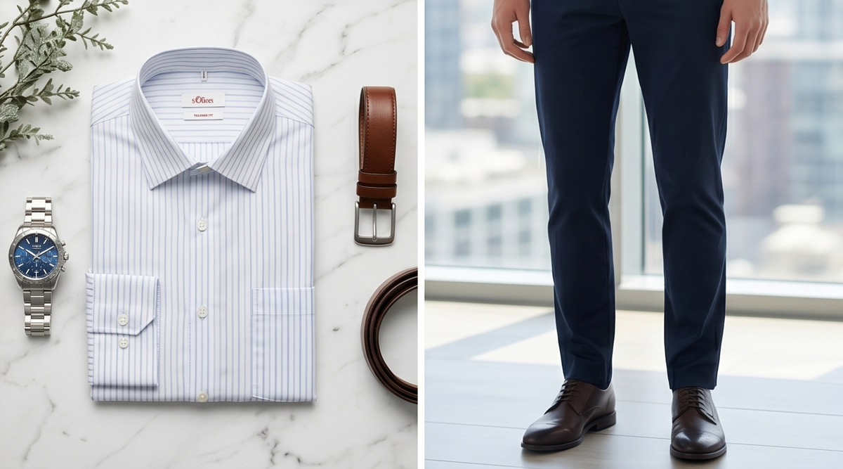 Chemise S.Oliver Homme Coton Coupe Ajustée — Neuve — Taille L