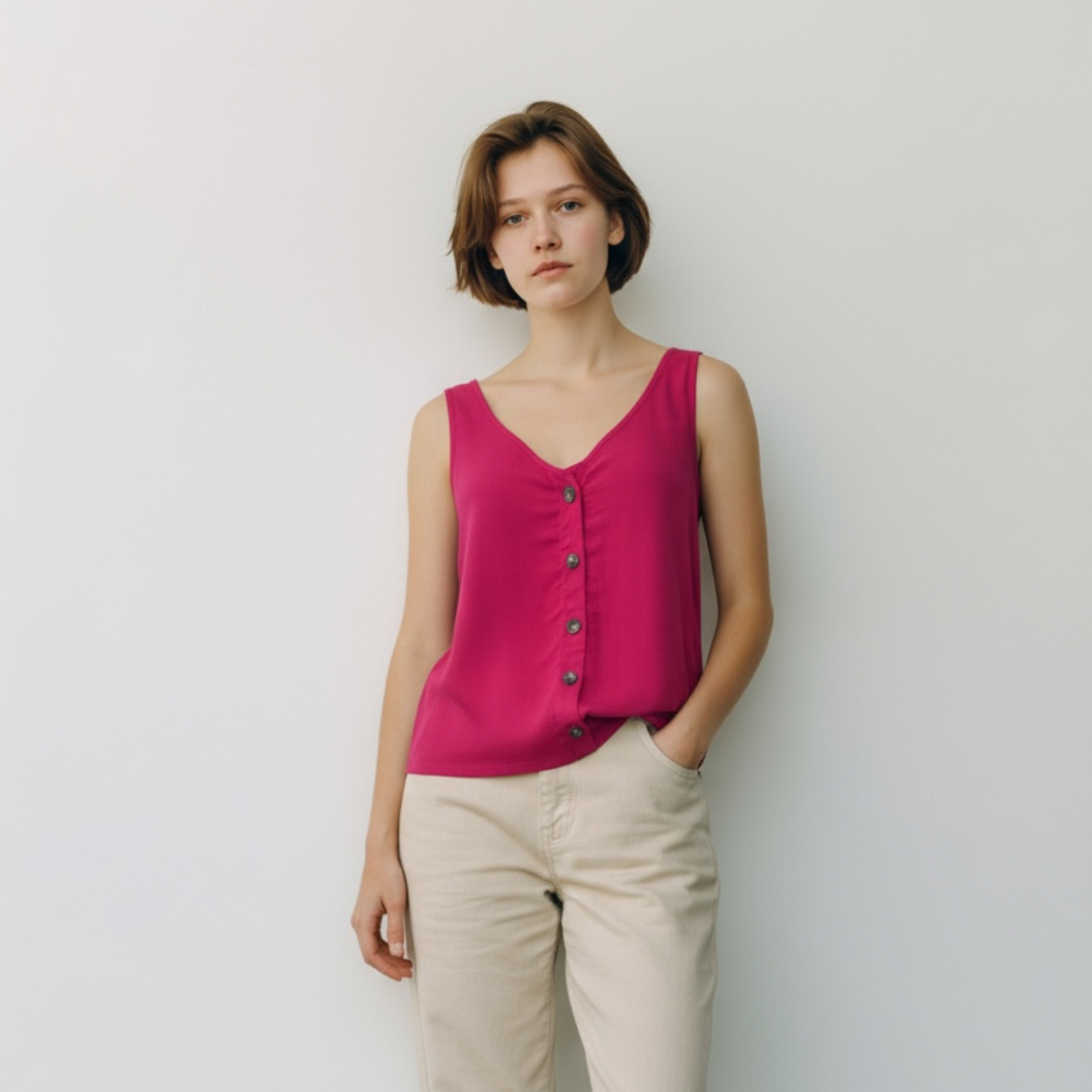 Esprit top rose - Neuf - taille 32