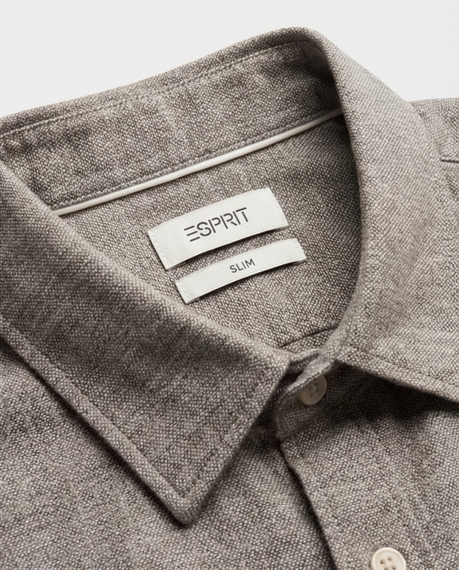 Chemise Esprit Homme Taupe — Coton — Neuve — Taille L