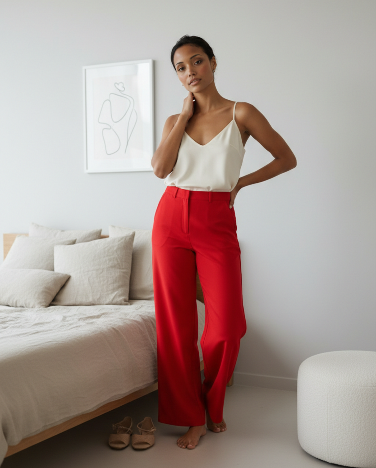 Pantalon LPB Rouge — Neuf — Taille 36