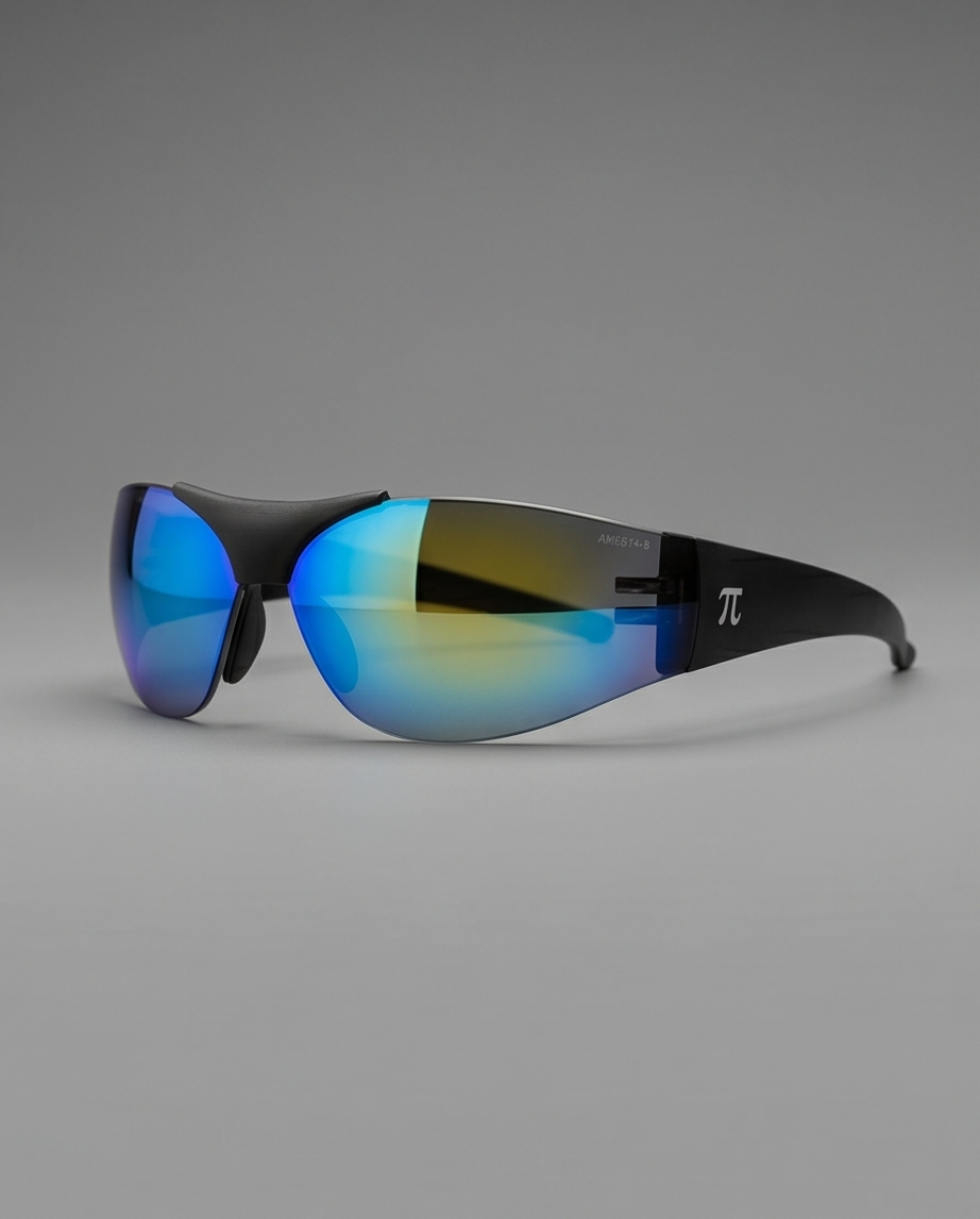 Lunettes de Soleil Sportives — Verres Bleus — Neuves