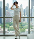 Pantalon DenimStudio Écru — Neuf — Taille 24/30