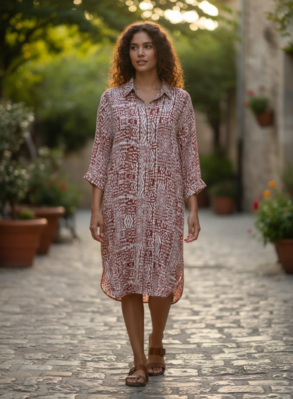 Tramontana tunique brune - je neuve - taille 38