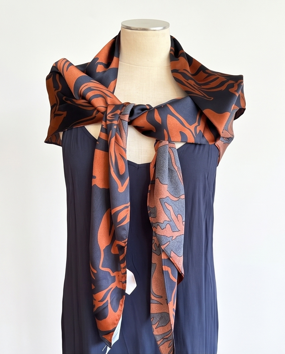 Lpb foulard marine - neuf