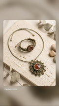 Lot Collier & Bracelet Macramé — Fait Main — Neuf