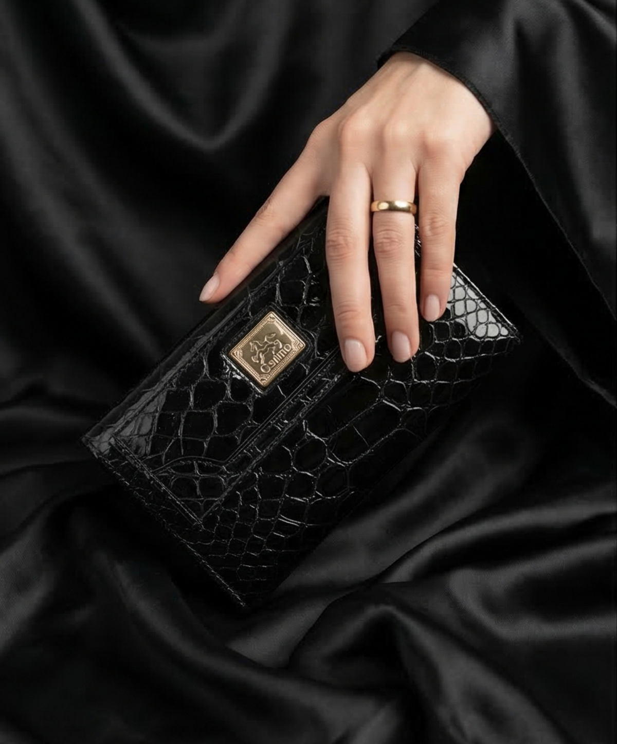 Portefeuille Cavalinho — Cuir Verni Noir — Parfait État