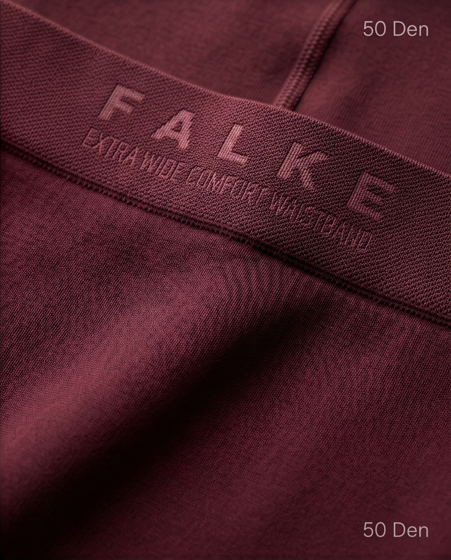 Collant Falke Pure Matt 50 — Bordeaux — Neuf — Taille S