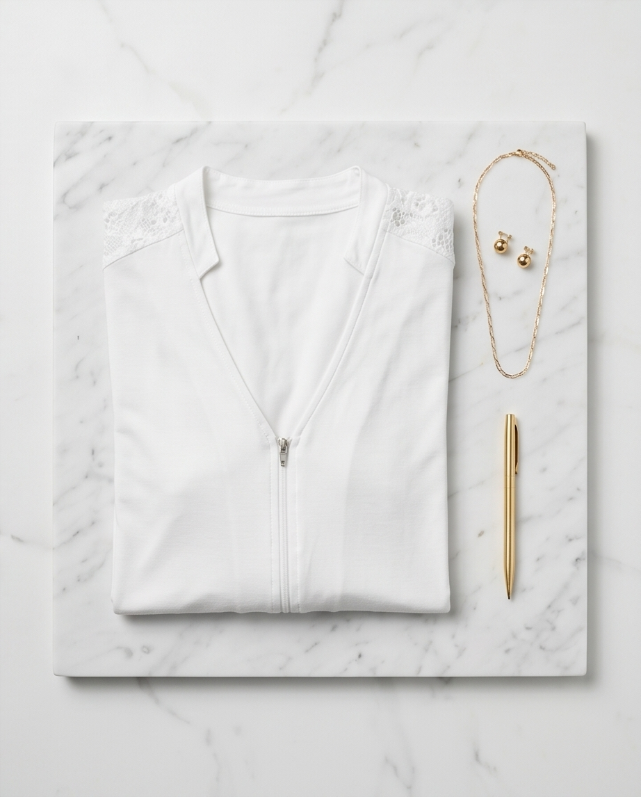 Maloka jaquette letty blanche - neuve - taille 1