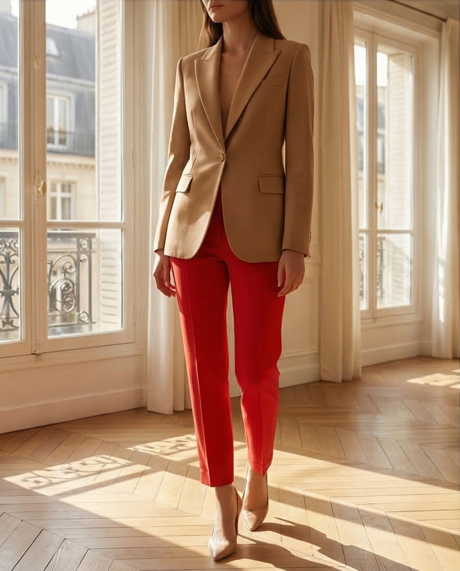 Lot 2 Pantalons Classiques Hippocampe — Neufs — Taille 38