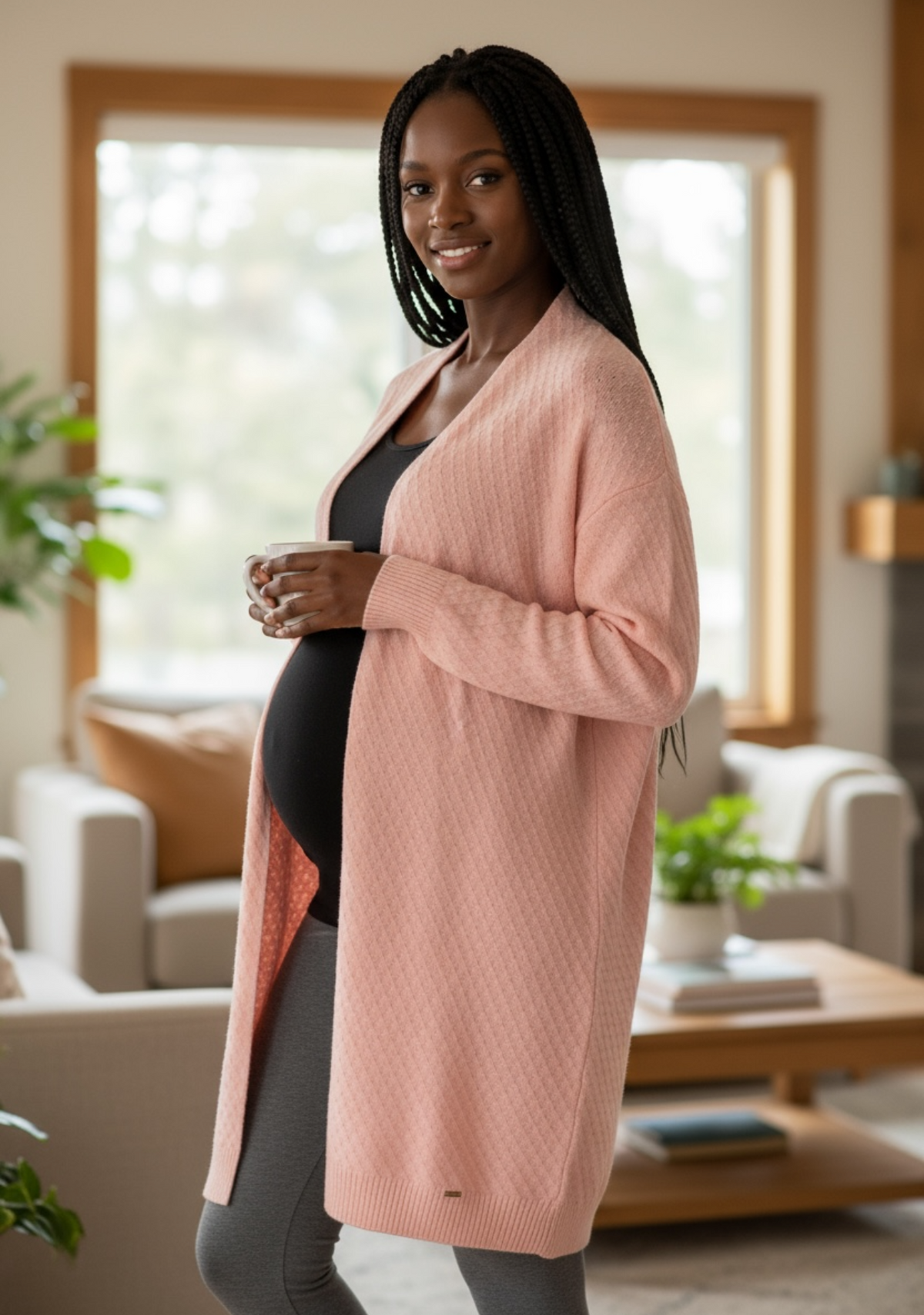 Jaquette Longue FERRACHE Rose — Neuve — Taille L