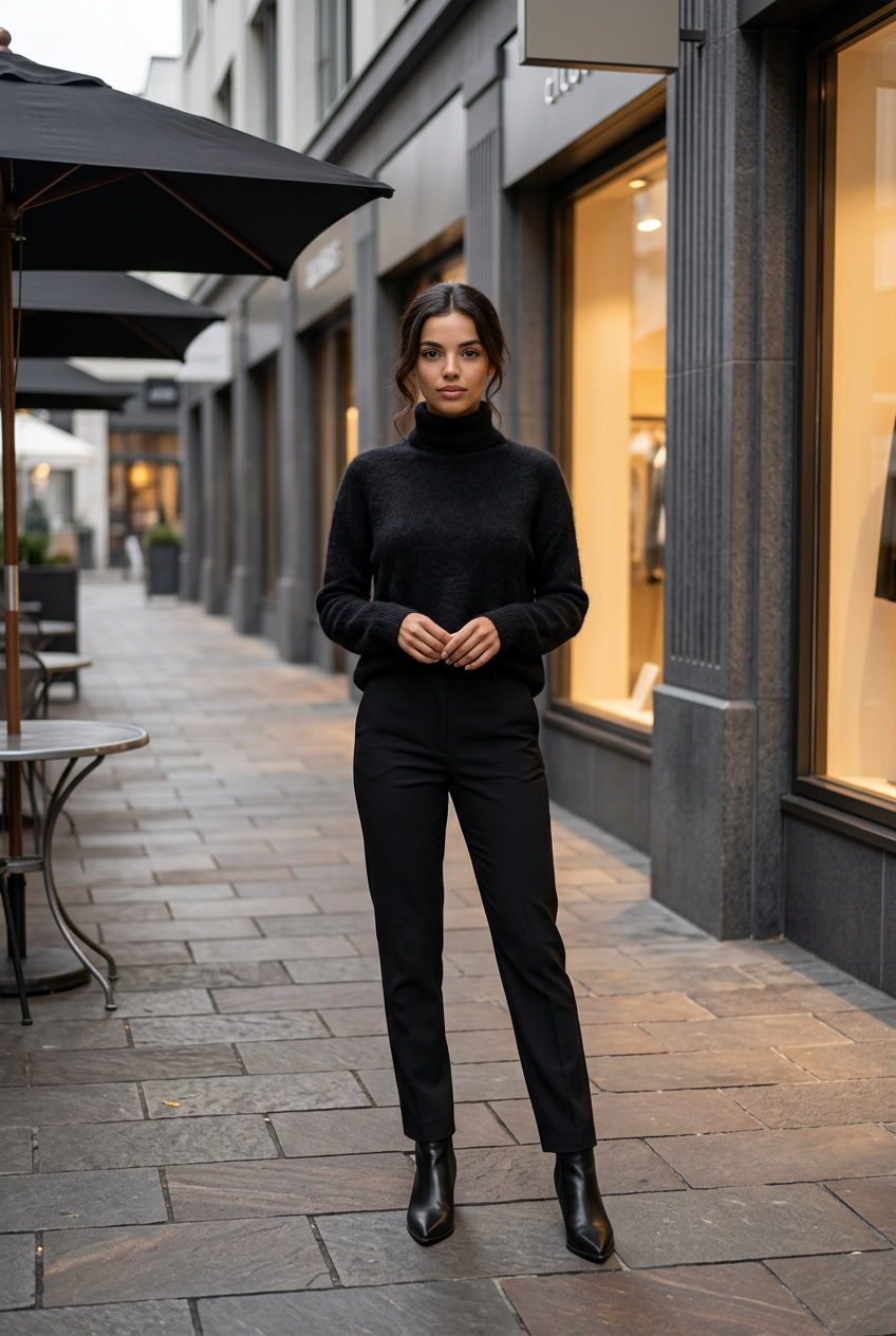 Pull Noir Les Tricots de Léa — Taille 1 (S/M)