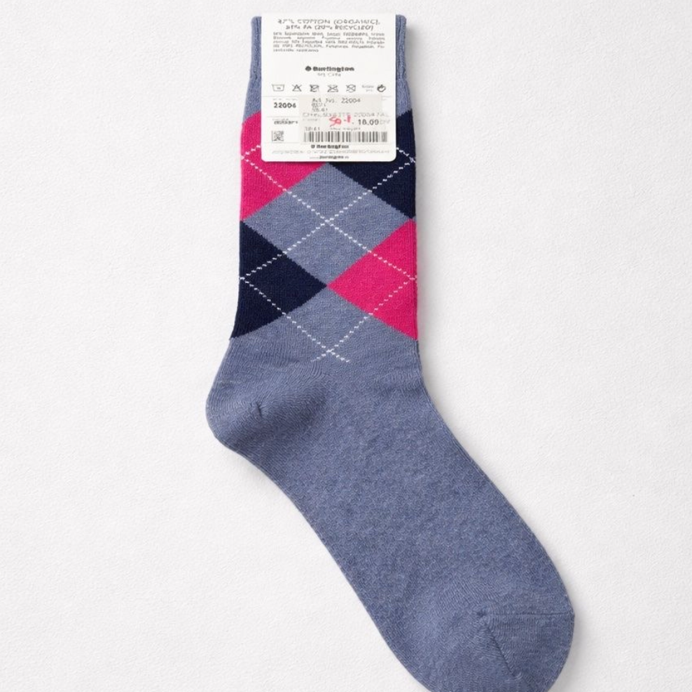Chaussettes Burlington À Losanges — Neuves — Taille 39/41