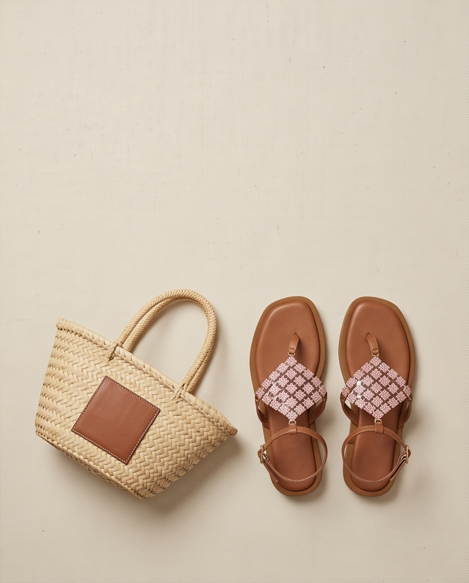 Cassis Côte d'Azur Sandales Cuir Nude Rose — Neuves — Taille 38