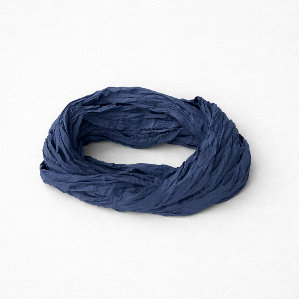 Echarpe Infinie marine — neuve