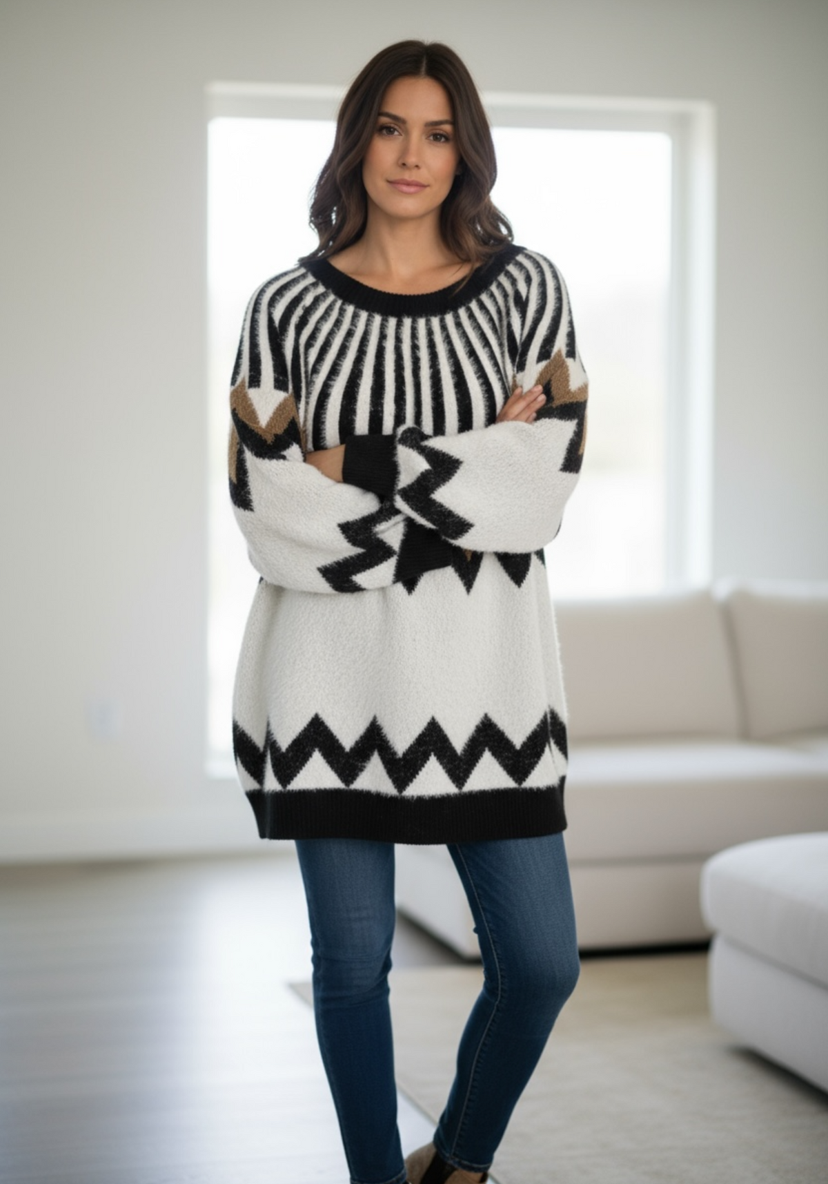 Pull Oversize FERRACHE — Neuf — Taille Unique