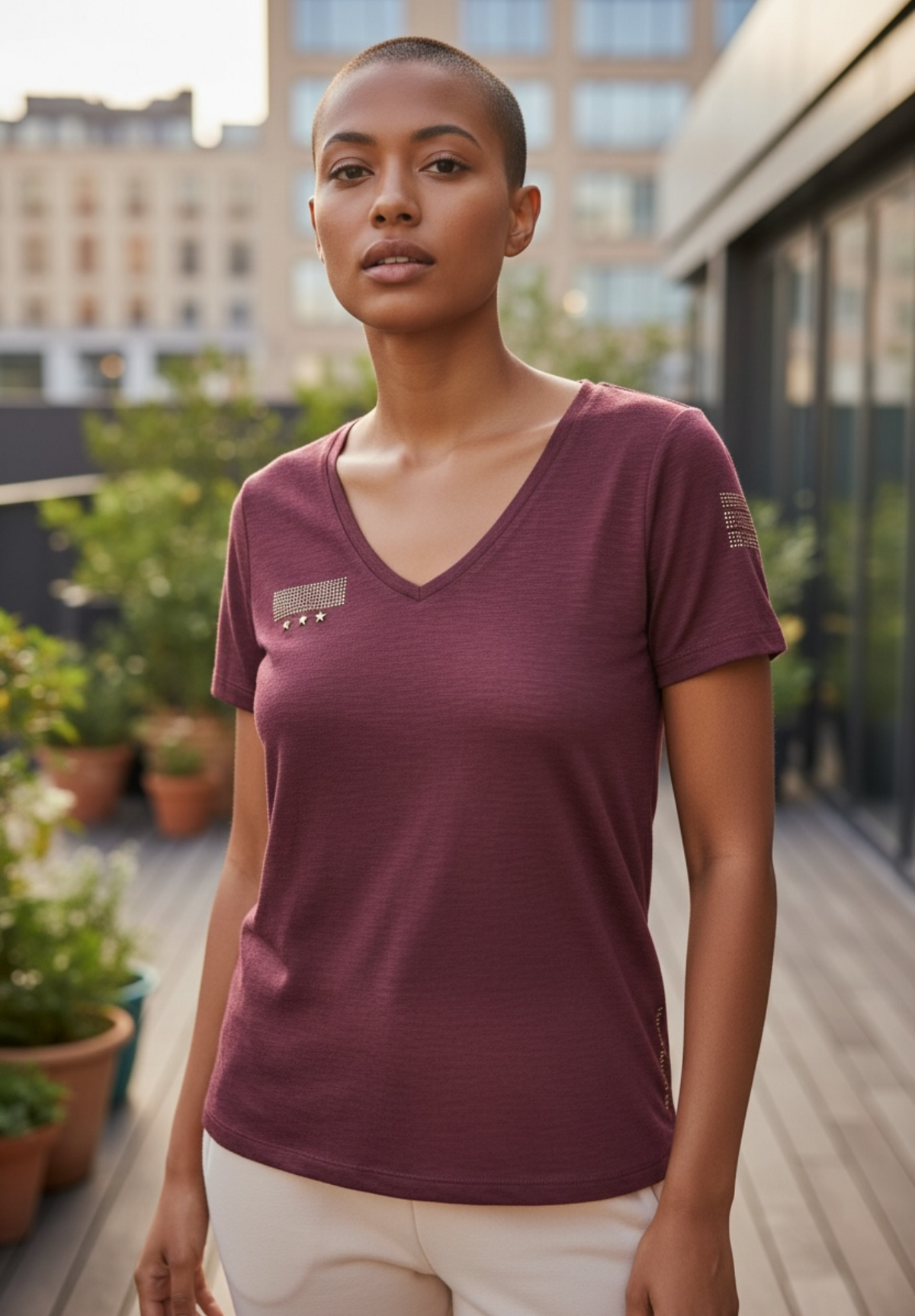 Lpb t-shirt bordeaux - neuf - taille XS