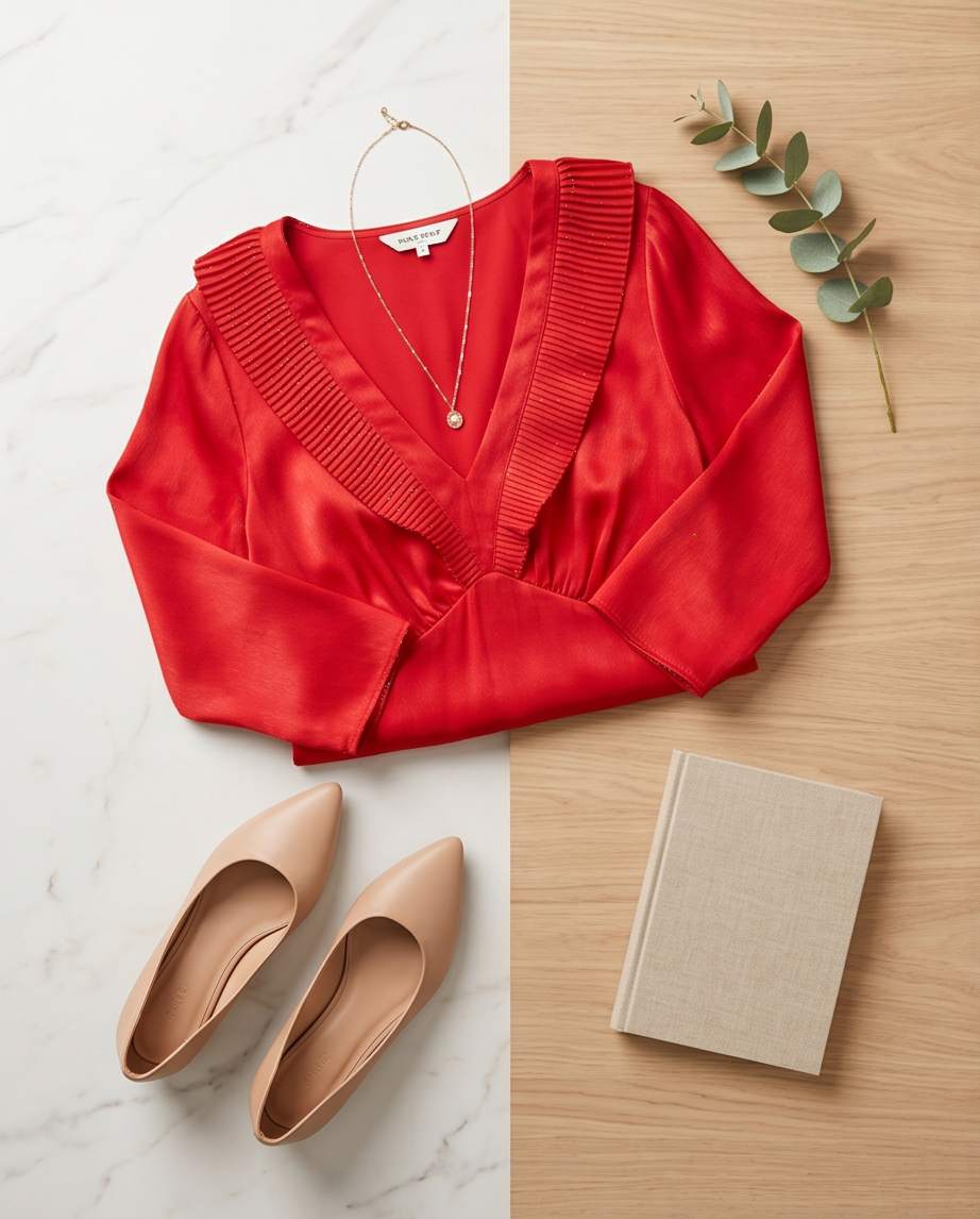 Robe Naf Naf Rouge — Neuve — Taille S/M