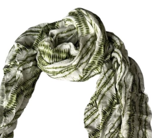 Foulard LPB Léger à Motifs beige — Neuf
