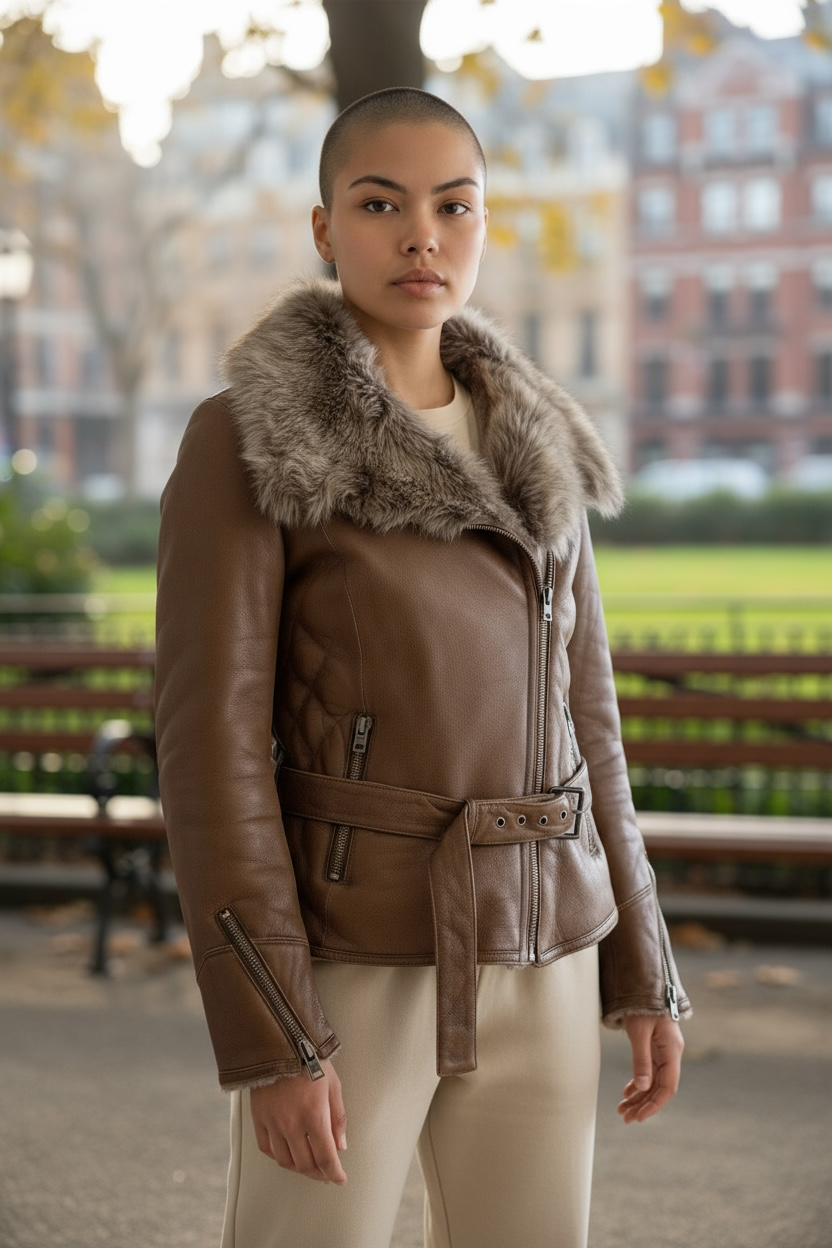 Veste Aviateur Ventcouvert — Mouton Retourné — Neuve — Taille 38