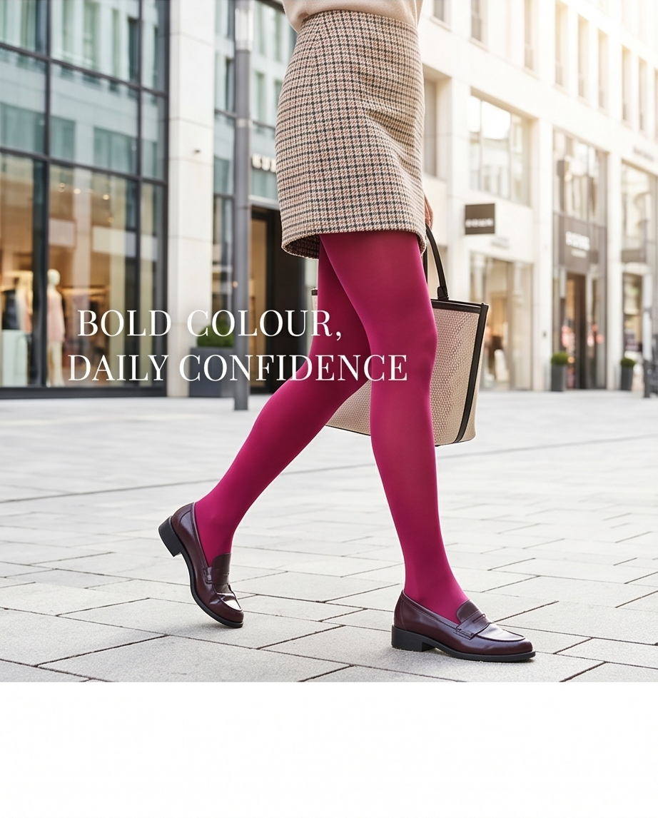 Collant Falke Matt Deluxe 30 — Fuchsia — Neuf — Taille S/M