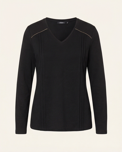 Blouse Olsen Noire — Manches Longues — Neuve — Taille 36