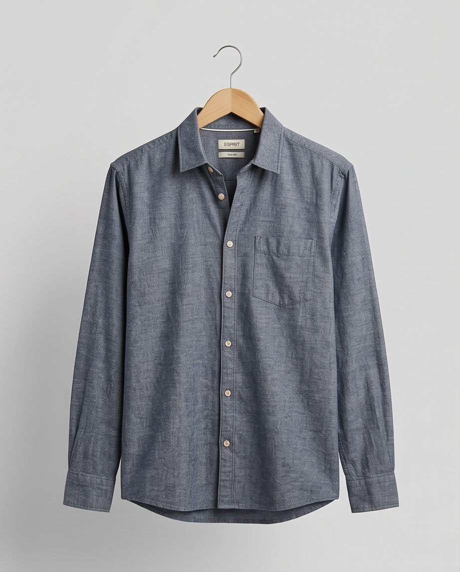 Chemise Esprit Homme Bleue — 100% Coton — Neuve — Taille M