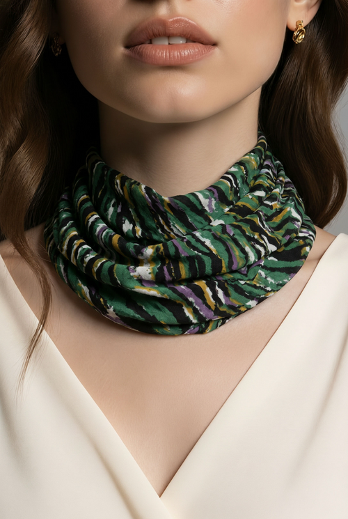 Bandana LPB — Imprimé Zèbre Multicolore — Neuf